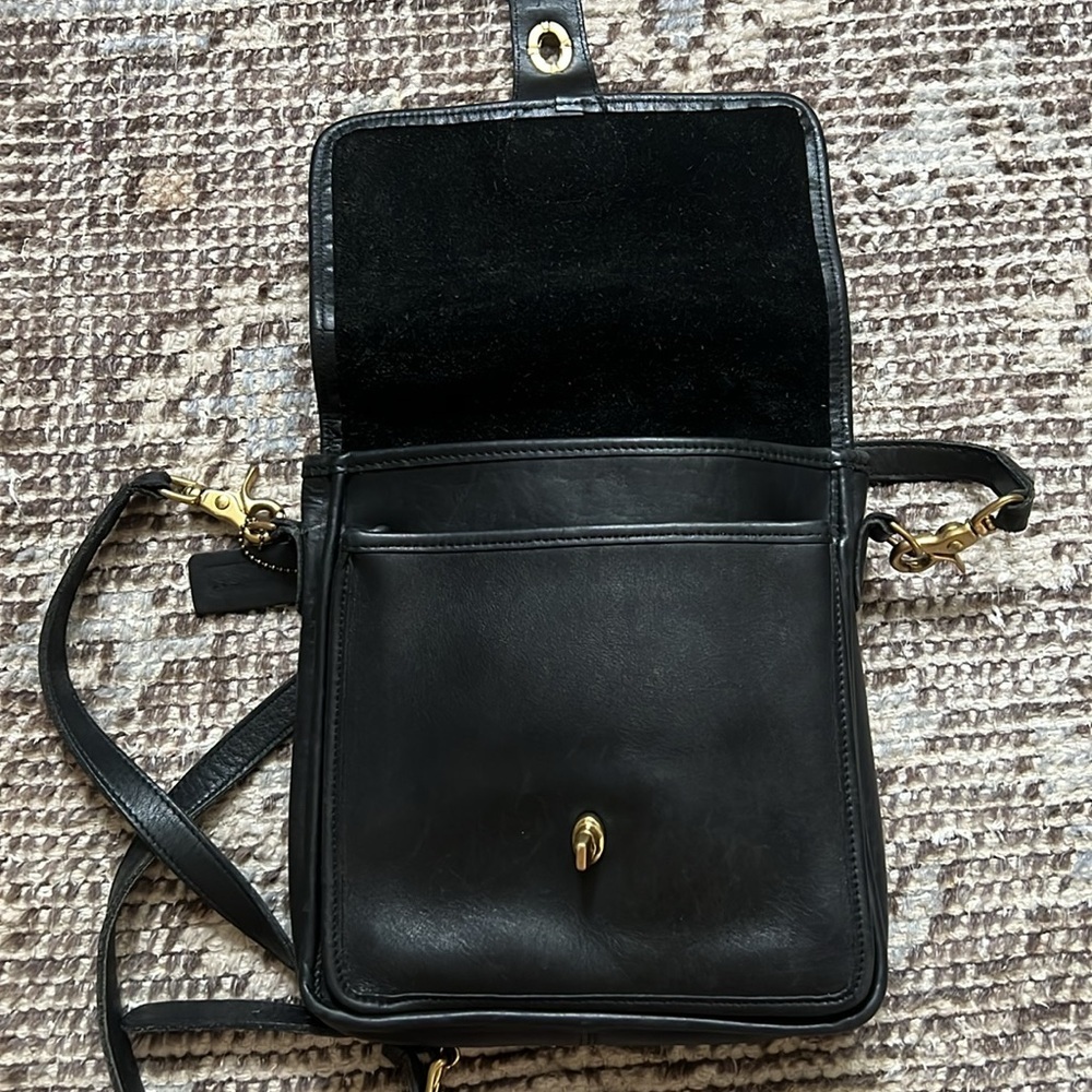 Vintage 90s COACH Station Bag 5130 Black Made in USA EUC - Picture 6 of 12